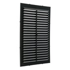 Решетка вентиляционная "ВИЕНТО" 1319В, 130х190 мм, с сеткой, неразъемная, графит - фото 24592383