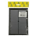 Решетка вентиляционная "ВИЕНТО" 1319В, 130х190 мм, с сеткой, неразъемная, графит - фото 24592385