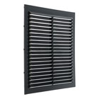 Решетка вентиляционная "ВИЕНТО" 1919В, 190х190 мм, с сеткой, неразъемная, графит - фото 24592391