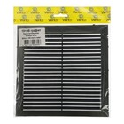 Решетка вентиляционная "ВИЕНТО" 1919В, 190х190 мм, с сеткой, неразъемная, графит - фото 24592393