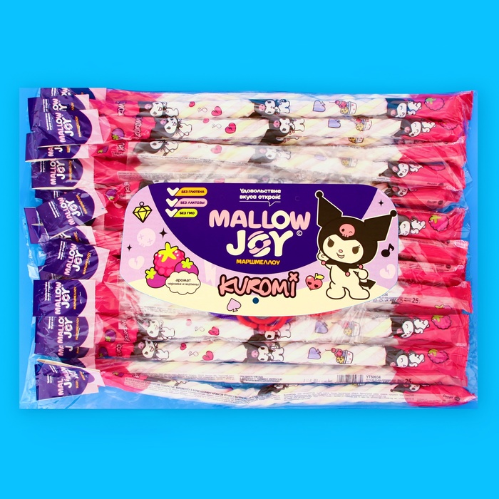 

Маршмеллоу "KUROMI MALLOW JOY", в форме косички, 25 г