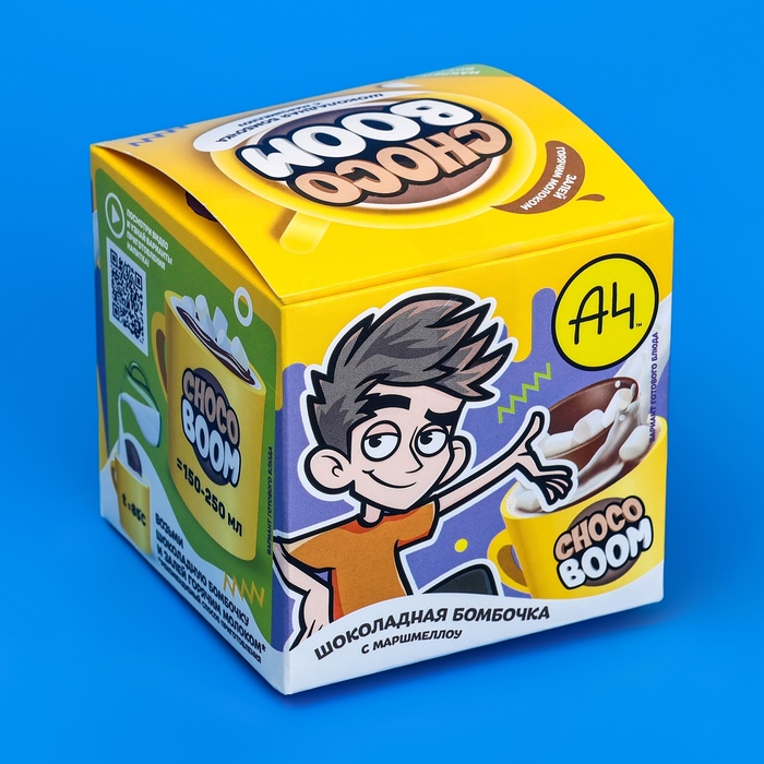

Шоколадный шар "ВЛАД А4 CHOCO BOOM", с маршмеллоу, 28 г