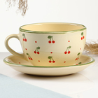 Чайная пара "Подарочная" 0,3л / 16см, кантри - фото 24583182