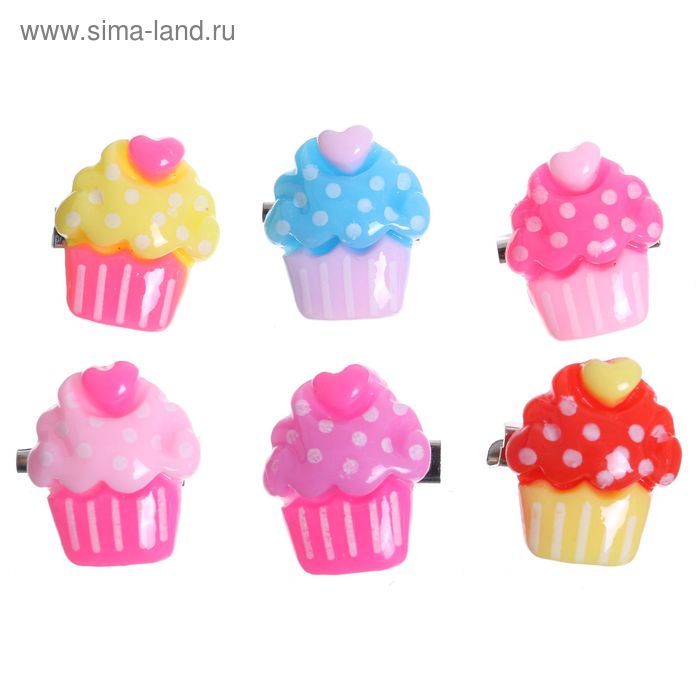 Брошь детская "Пироженка", цвет МИКС - Фото 1