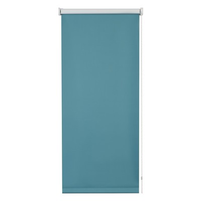 Рулонная штора Блэкаут «Плайн», 40х160 см, цвет бирюзовый