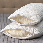 Подушка Бамбук+Латекс 68х68см, высокая, бамбук. волокно/натур.латекс, тик, пэ100% - фото 24562285