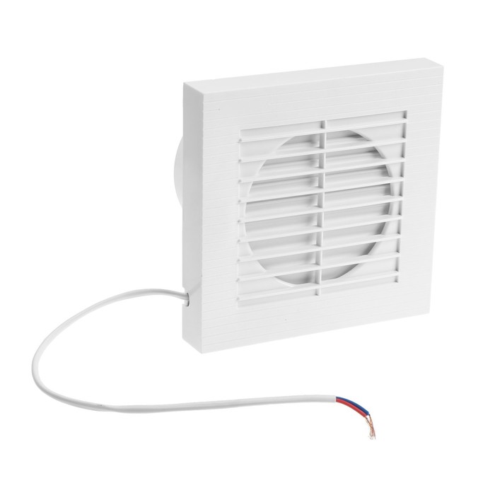 УЦЕНКА Вентилятор вытяжной ZEIN LOF-10, d=100 мм, 220 В, 15 Вт, с жалюзи, белый - Фото 1