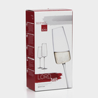 Набор бокалов для шампанского LORD, 340 мл, хрустальное стекло, 2 шт - фото 4468767
