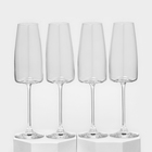 Набор бокалов для шампанского LORD, 340 мл, хрустальное стекло, 4 шт - фото 9840589