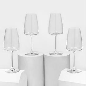 Набор бокалов для вина LORD, 510 мл, хрустальное стекло, 4 шт