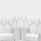 Набор бокалов для вина MACARON, 500 мл, хрустальное стекло, 6 шт - фото 321765405