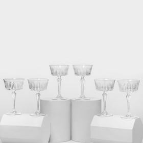 Набор бокалов для шампанского RCR Timeless, 260 мл, хрустальное стекло, 6 шт