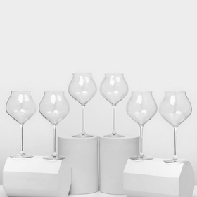 Набор бокалов для вина MACARON FASCINATION, 600 мл, хрустальное стекло, 6 шт