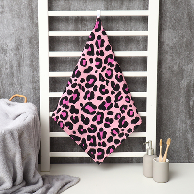 Полотенце вафельное для лица «Этель» Leopard, 45×90 см, хлопок 100%