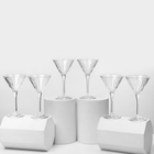 Набор бокалов для мартини RCR Timeless, 210 мл, хрустальное стекло, 6 шт - фото 306200387