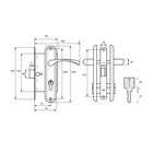 Замок врезной АЛЛЮР ЗВ 7-103/85 GP, с ручкой, цвет золото  (артикул 10649473)  большой выбор товаров оптом и в розницу по низким ценам с доставкой