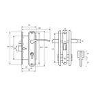 Замок врезной АЛЛЮР ЗВ 7-132/85 WW, с ручкой, белый  (артикул 10649477)  большой выбор товаров оптом и в розницу по низким ценам с доставкой