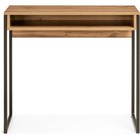 Компьютерный стол Лео Лофт дуб вотан/матовый черный металл, черный 39x85x75 см 10506799