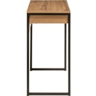 Компьютерный стол Лео Лофт дуб вотан/матовый черный металл, черный 39x85x75 см 10506799