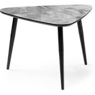 Журнальный стол Рамси мрамор серый металл, черный 60x60x41 см 10507513