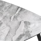 Журнальный стол Рамси мрамор серый металл, черный 60x60x41 см 10507513