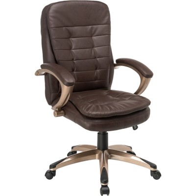 Кресло для руководителя Palamos пластик/экокожа, коричневый 63x72x104 см