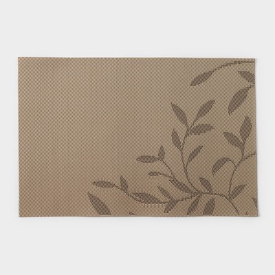 Салфетка сервировочная на стол Доляна «Росток», 45×30 см, бежевая