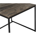 Журнальный стол Гидра металл, дуб рошелье/черный 60x60x52 см 10507665