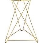 Стол деревянный Milena металл, белый/золотой 60x60x76 см - Фото 3