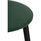 Стул барный Гангток крутящийся изумруд, металл/велюр, черный/зеленый 36x36x64 см 10509302