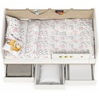 Кровать Эльга белый шагрень ЛДСП, белый/коричневый 800x1600 - Фото 5