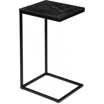 Журнальный стол Геркулес  файерстоун металл, черный 30х34х62 см