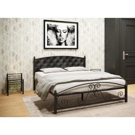 Кровать Борнео металл, черный 1800х2000
