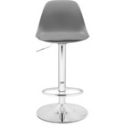 Стул барный Soft, 380×380×860 мм, метал/пластик/экокожа, цвет хром/серый - Фото 2