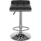 Стул барный Fera, 480×480×630 мм, метал/экокожа, цвет хром/чёрный/белый - Фото 2