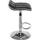 Стул барный Fera, 480×480×630 мм, метал/экокожа, цвет хром/чёрный/белый - Фото 3