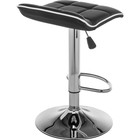 Стул барный Fera, 480×480×630 мм, метал/экокожа, цвет хром/чёрный/белый - Фото 4