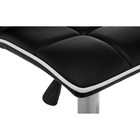 Стул барный Fera, 480×480×630 мм, метал/экокожа, цвет хром/чёрный/белый - Фото 9