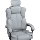 Кресло для руководителя Baron металл/экокожа, хром/серый 64x64x127 см - Фото 7