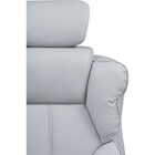 Кресло для руководителя Baron металл/экокожа, хром/серый 64x64x127 см - Фото 10