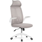 Компьютерное кресло Lokus пластик/сетка, белый/серый 66x65x114 см - фото 110624801