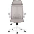 Компьютерное кресло Lokus пластик/сетка, белый/серый 66x65x114 см 10509426