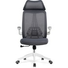 Компьютерное кресло Lokus пластик/сетка, белый/серый 66x65x114 см - фото 121575257