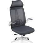 Компьютерное кресло Lokus пластик/сетка, белый/серый 66x65x114 см - фото 121575261