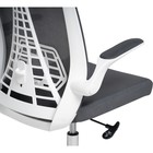 Компьютерное кресло Lokus пластик/сетка, белый/серый 66x65x114 см - фото 121575264