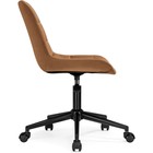 Компьютерное кресло Честер металл/велюр, черный/кирпичный 49x60x84 см - Фото 4