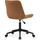 Компьютерное кресло Честер металл/велюр, черный/кирпичный 49x60x84 см - Фото 5