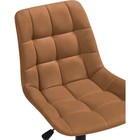 Компьютерное кресло Честер металл/велюр, черный/кирпичный 49x60x84 см - Фото 6