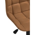 Компьютерное кресло Честер металл/велюр, черный/кирпичный 49x60x84 см - Фото 7