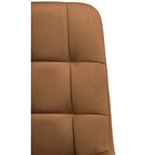 Компьютерное кресло Честер металл/велюр, черный/кирпичный 49x60x84 см - Фото 8